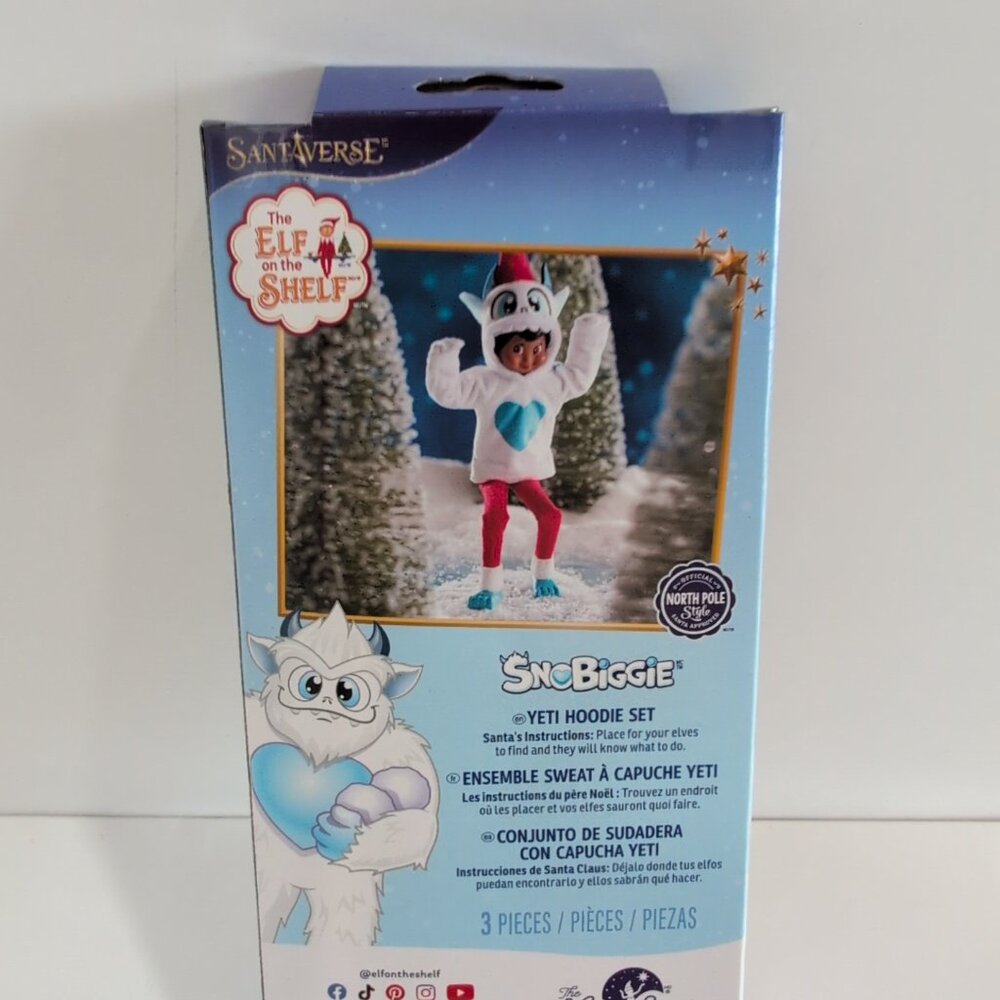 NEW! Claus Couture Elf on the Shelf Clothing Yeti Monster Hoodie Set Outfit - Picture 5 of 5